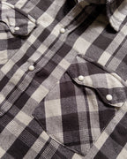 Washed Flannel Pearlsnap Shirt - Night Pitch