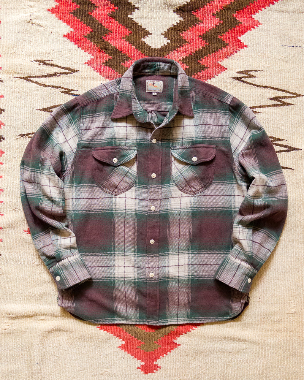 Washed Flannel Workshirt - Grizzly Shadow Plaid