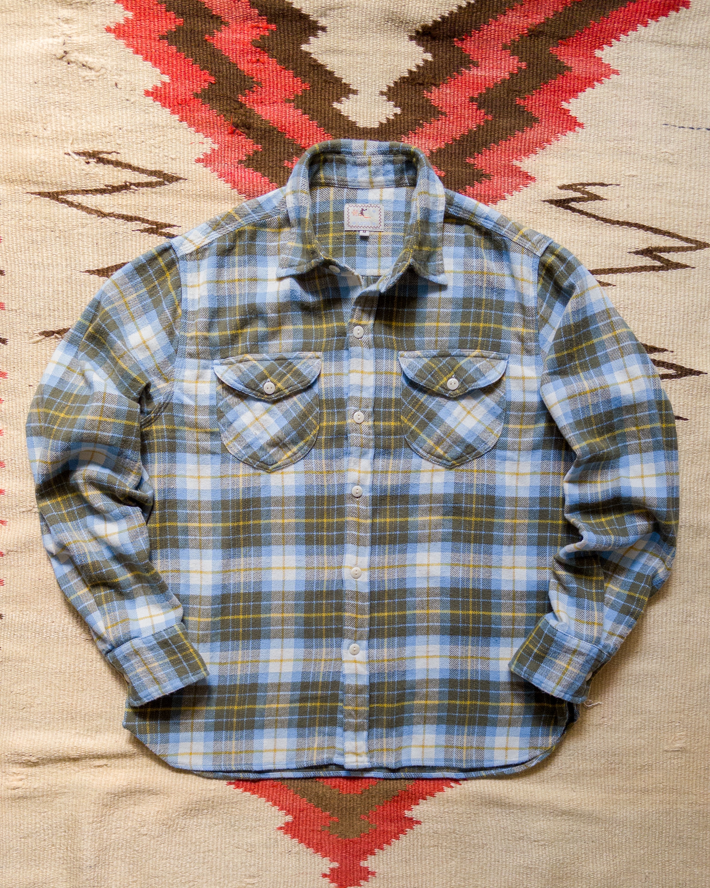 Washed Flannel Workshirt - Gold Ravine