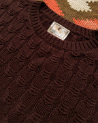 Highland Cableknit Sweater - Brown