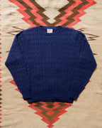 Highland Cableknit Sweater - Navy