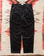 Donegal Corduroy Pleated Chino - Night Sky