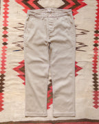 Bedford Cord Flat Front Chino - Off White