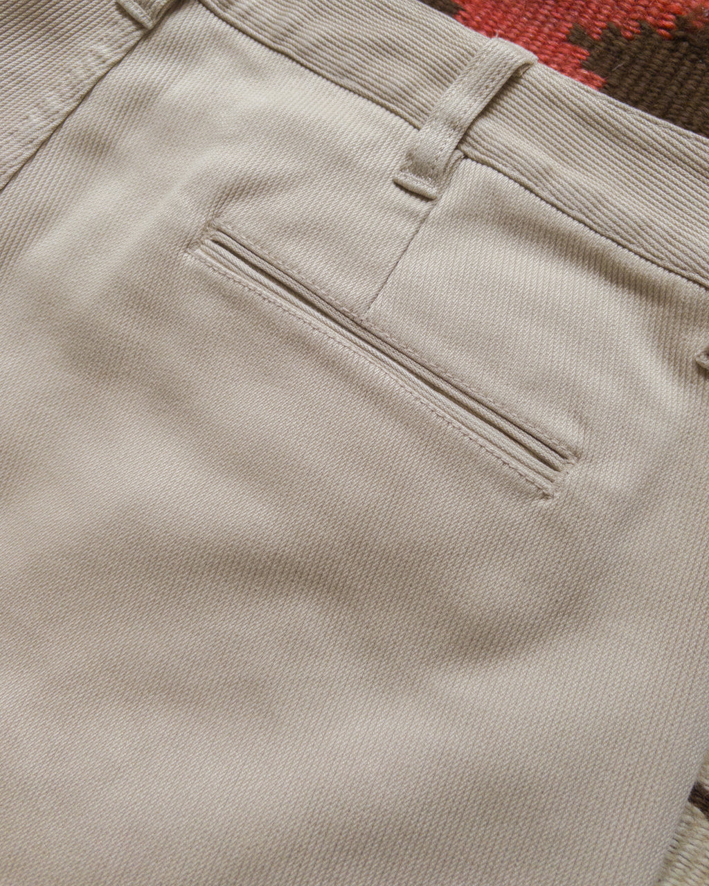 Bedford Cord Flat Front Chino - Off White