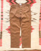 Bedford Cord Flat Front Chino - Bay Brown