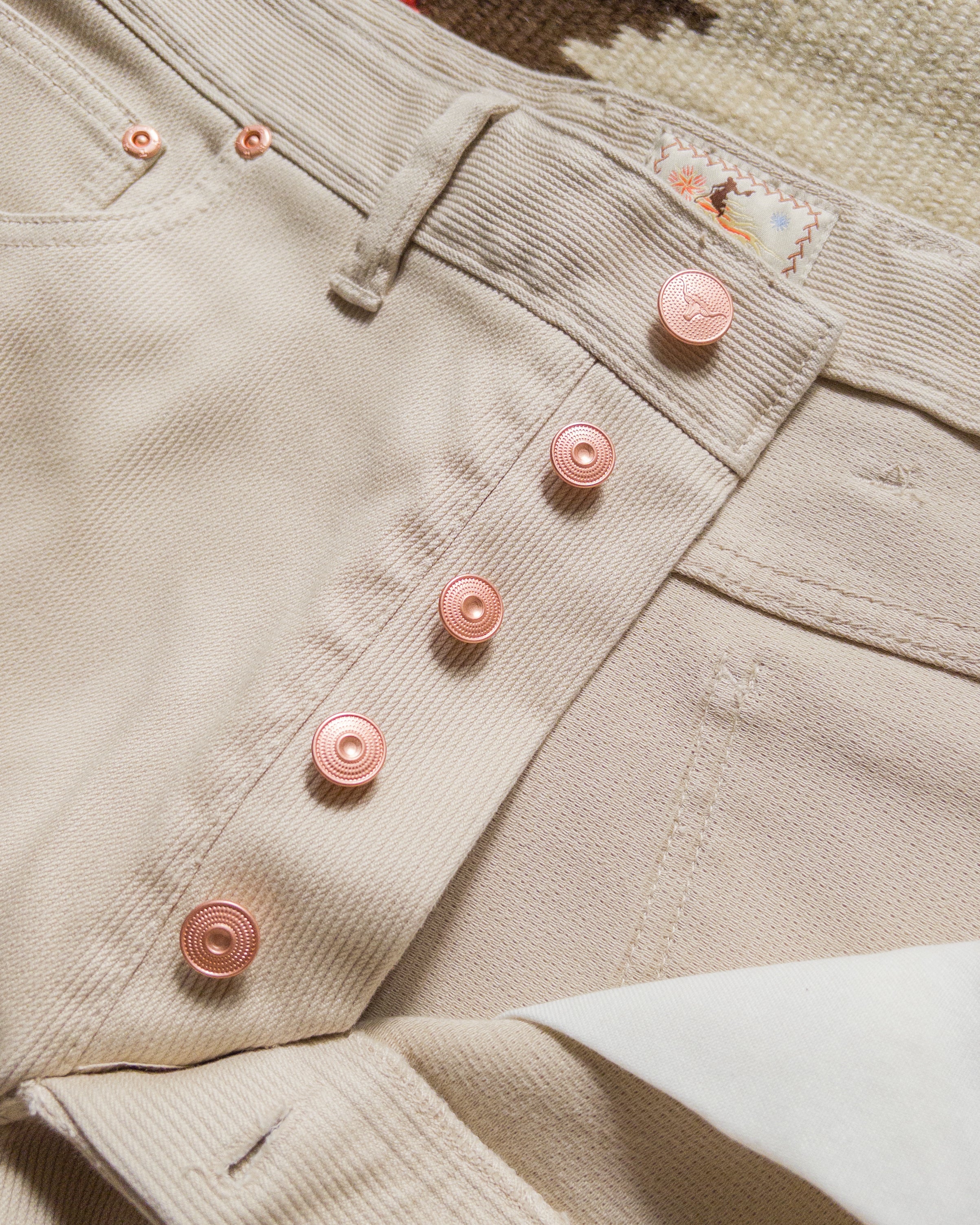 Bedford Cord Five Pocket Pants - Off White