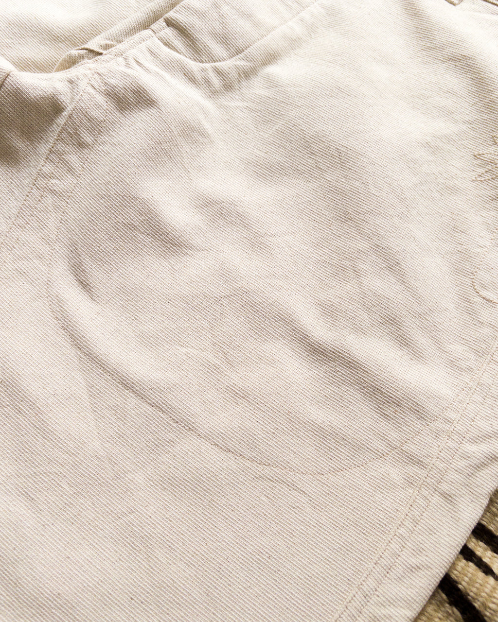 Heavyweight Pinpoint Canvas Chino - Unbleached