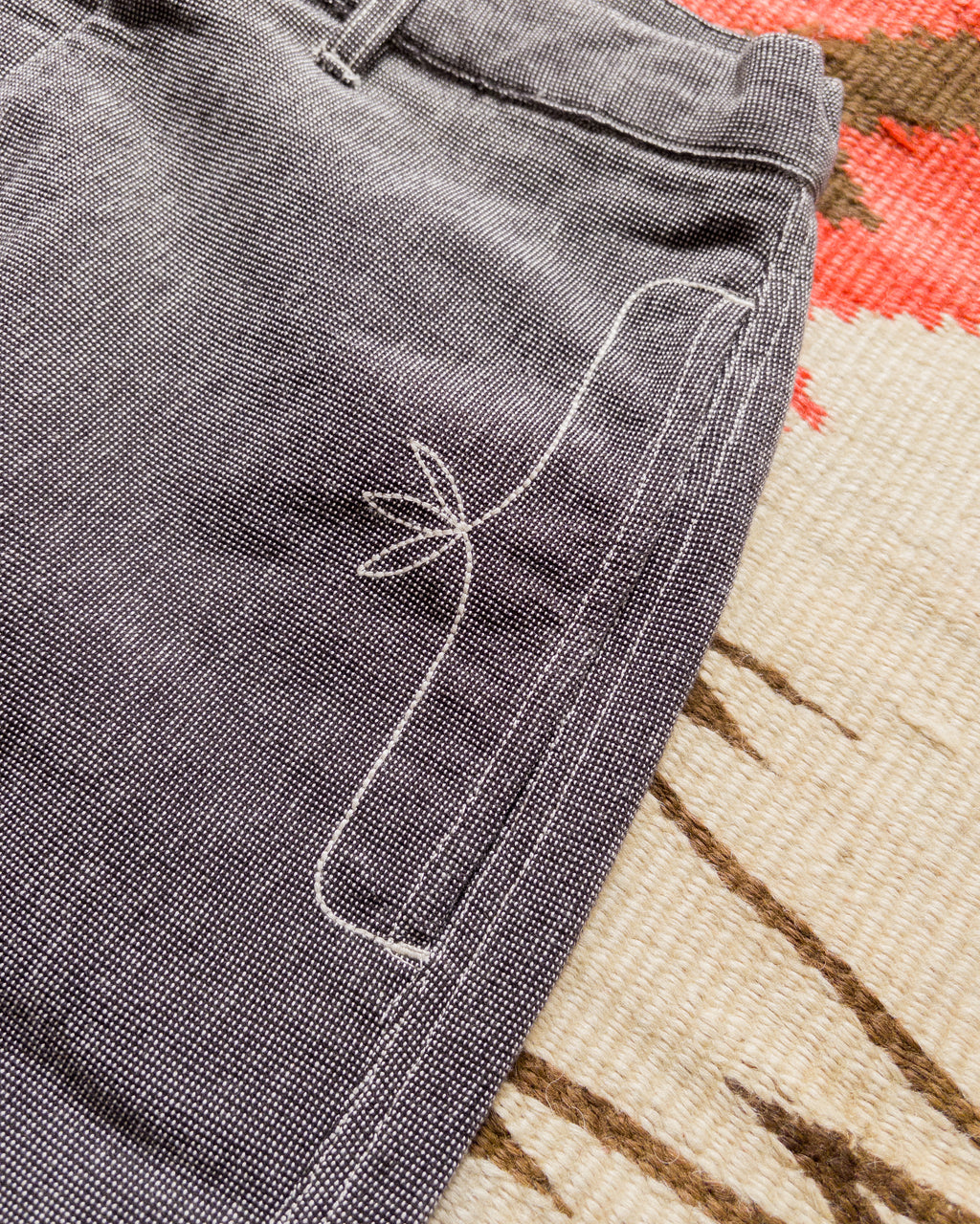 Heavyweight Pinpoint Canvas Chino - Night Sky