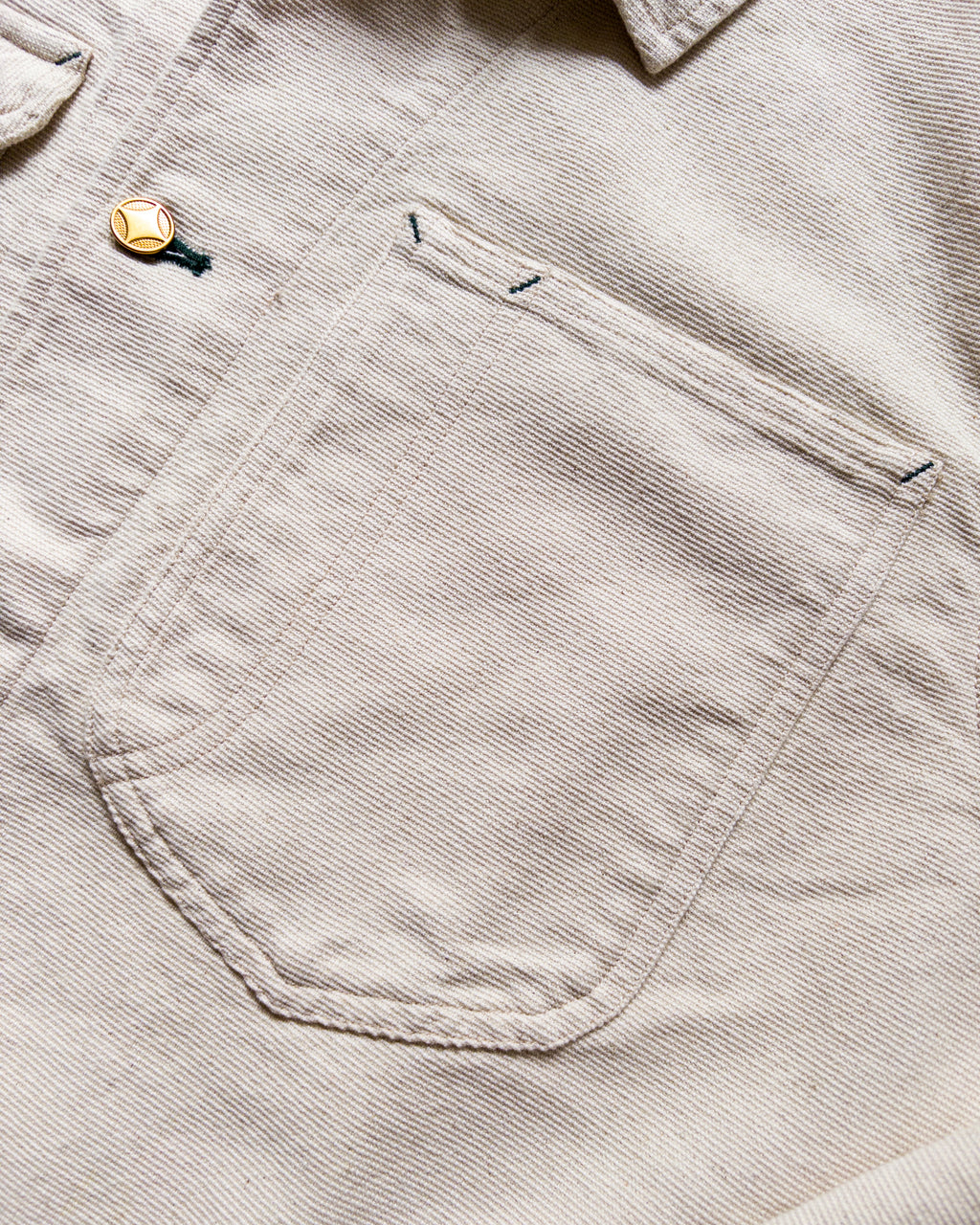 Heavyweight Pinpoint Canvas Barn Jacket - Unbleached