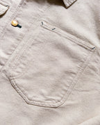 Heavyweight Pinpoint Canvas Barn Jacket - Unbleached