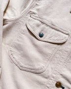 Heavyweight Pinpoint Canvas Barn Jacket - Unbleached