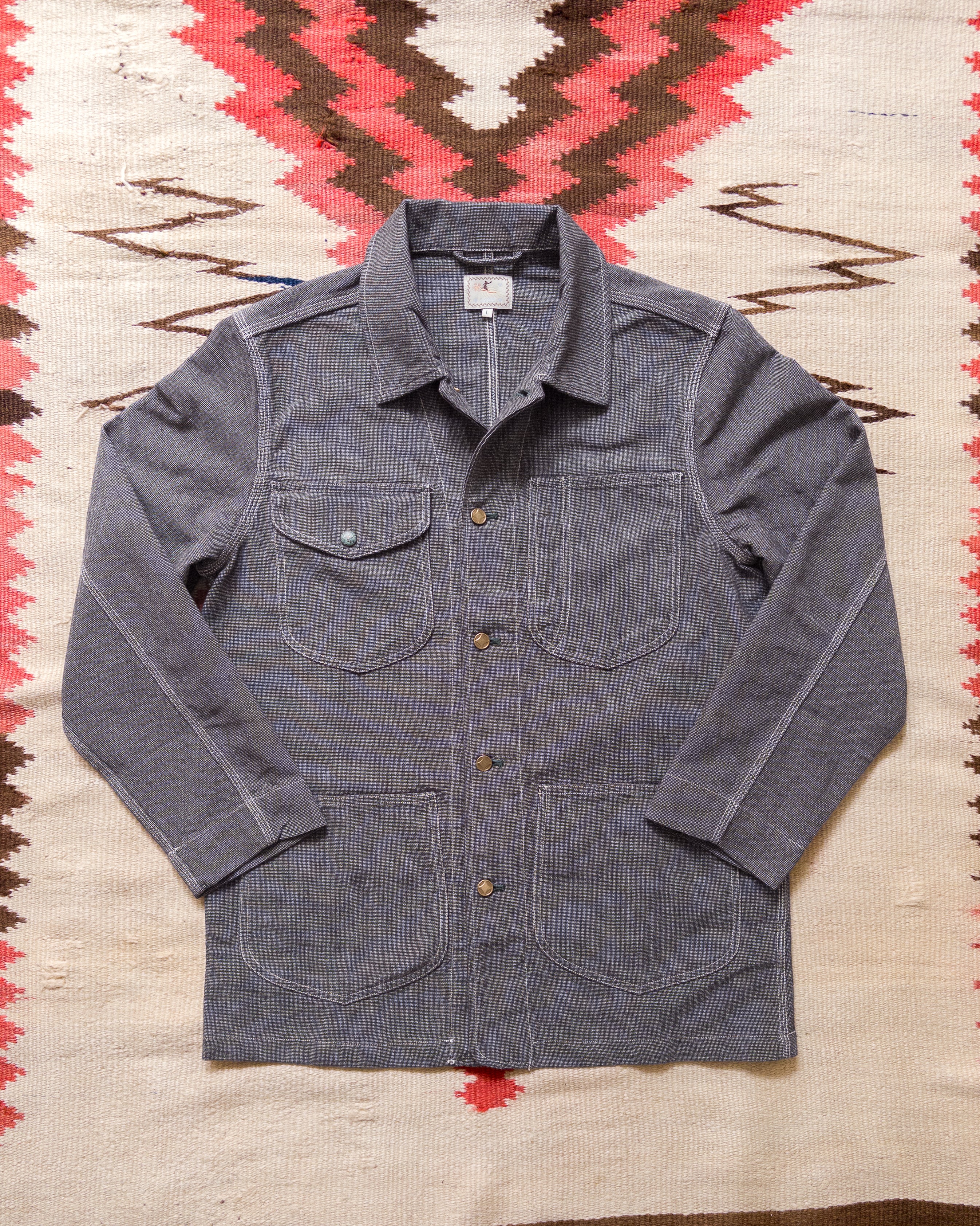 Heavyweight Pinpoint Canvas Barn Jacket - Night Sky