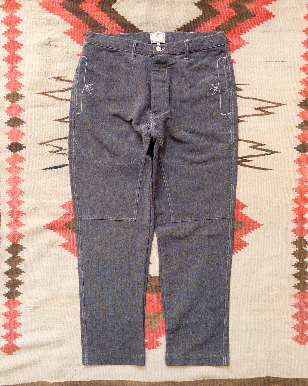Heavyweight Pinpoint Canvas Chino - Night Sky