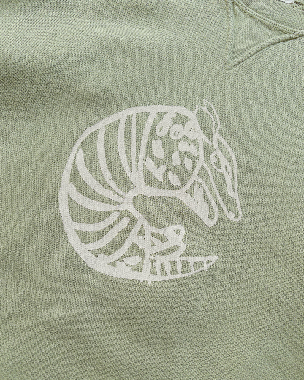 Armadillo Crewneck Sweatshirt - Faded Olive