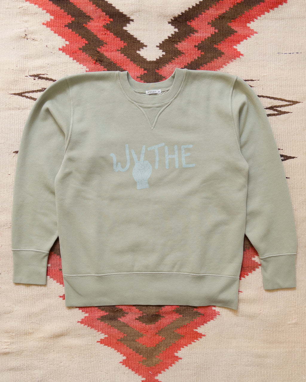 Peace Crewneck Sweatshirt - Faded Olive