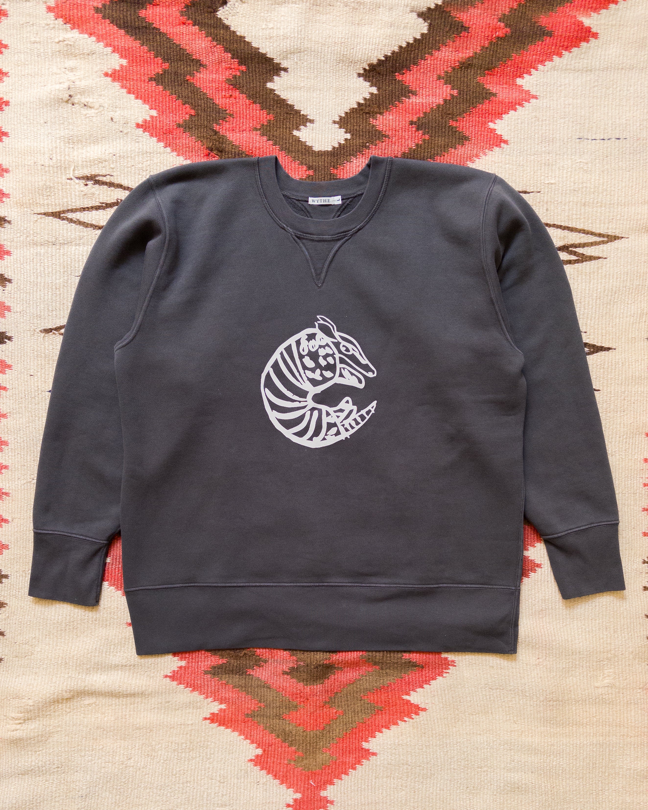 Armadillo Crewneck Sweatshirt - Faded Black