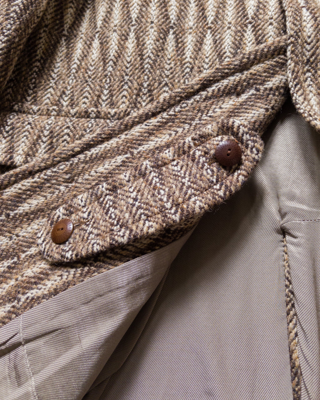 Raglan Wool Overcoat - Diamond Ombre Tweed