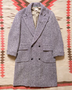 Polo Coat - Black/Cream Herringbone Tweed