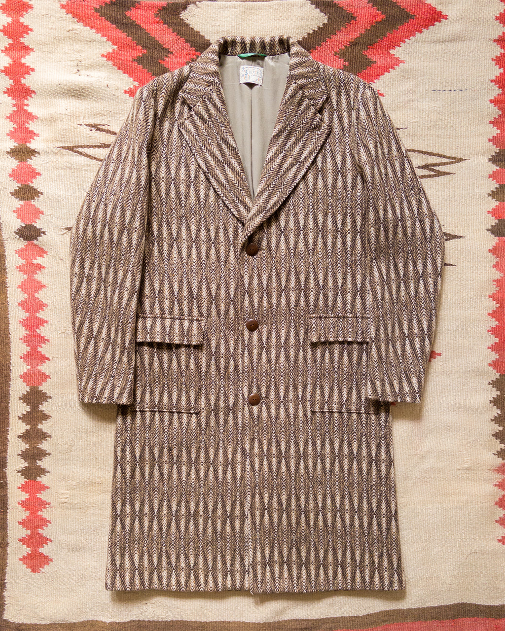 Western Topcoat - Diamond Ombre Tweed