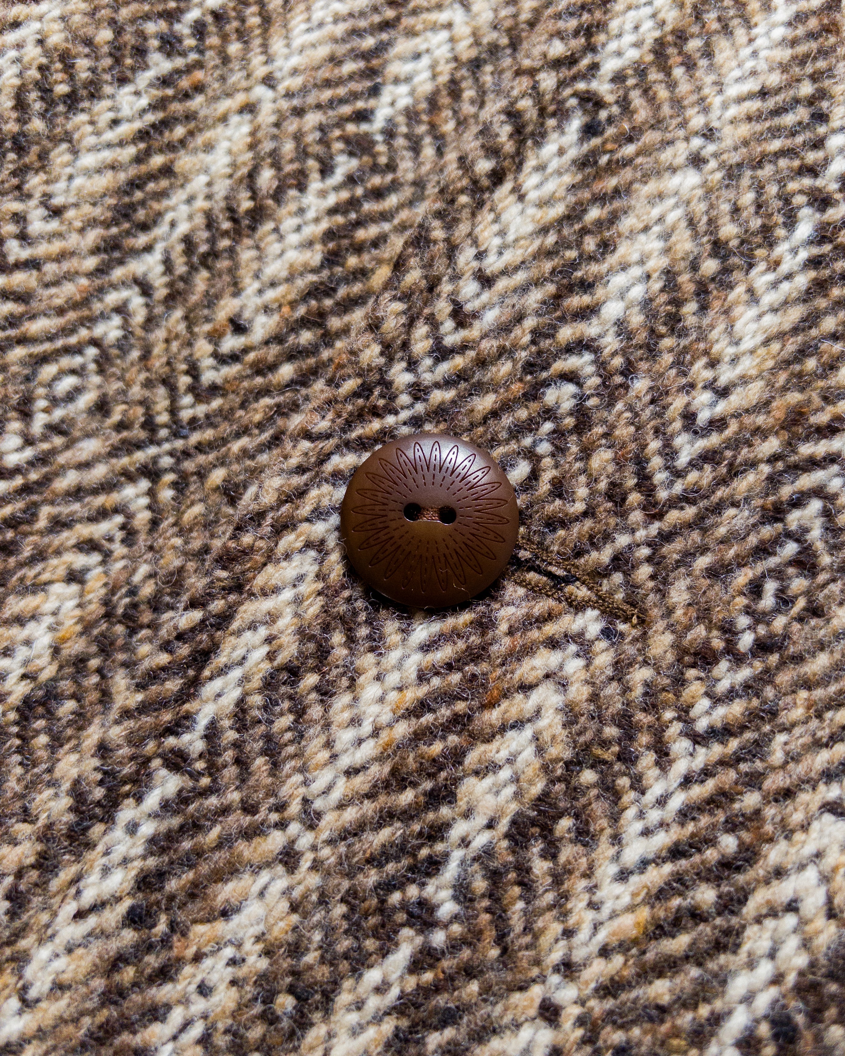 Western Topcoat - Diamond Ombre Tweed