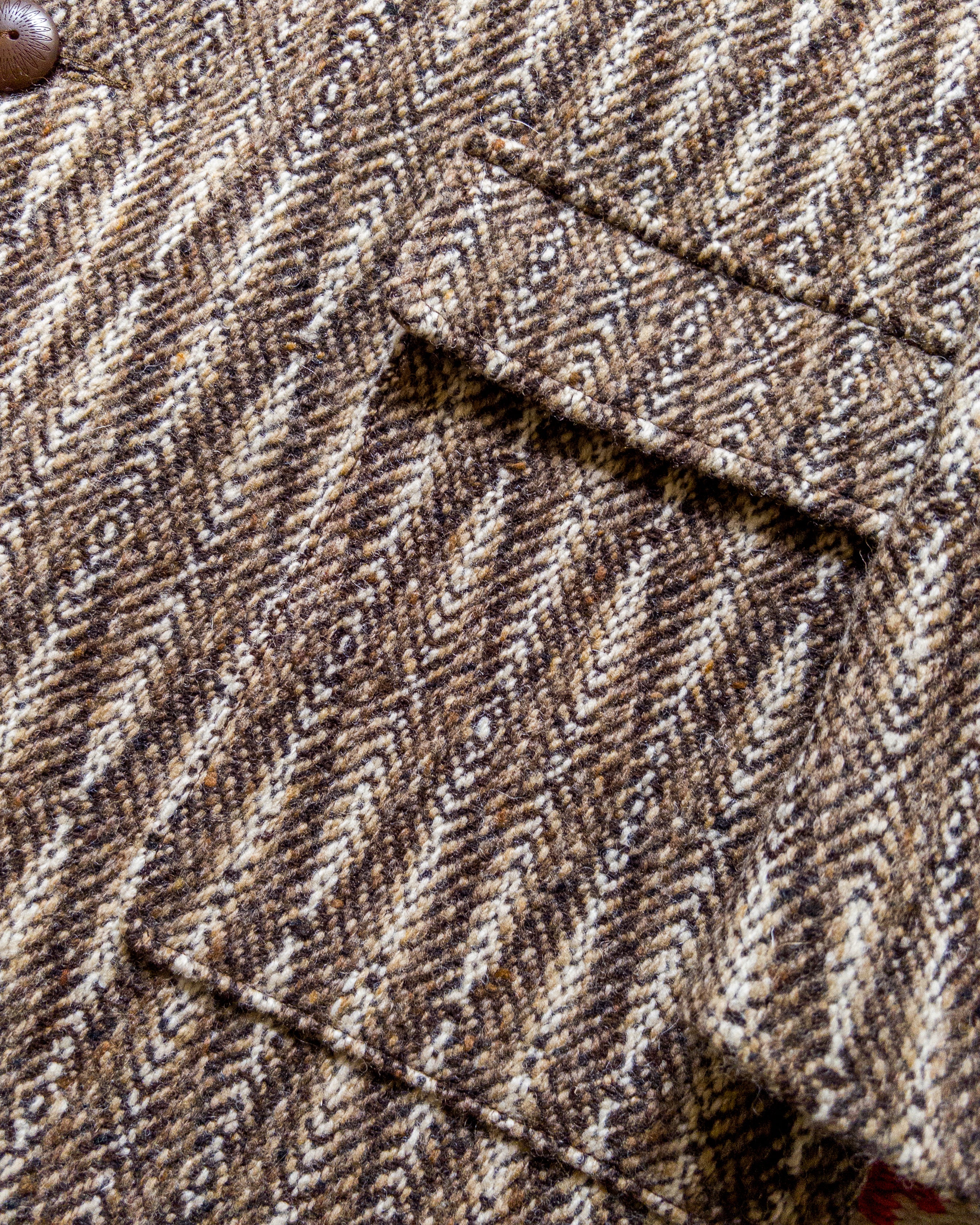 Western Topcoat - Diamond Ombre Tweed