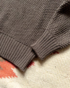 Moss Stitch Collared Sweater - Dusty Olive