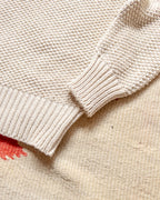 Moss Stitch Collared Sweater - Buttermilk