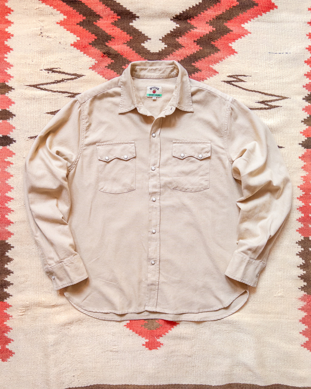 Vintage Tickweave Pearlsnap Shirt - Butterscotch