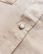 Vintage Tickweave Pearlsnap Shirt - Butterscotch