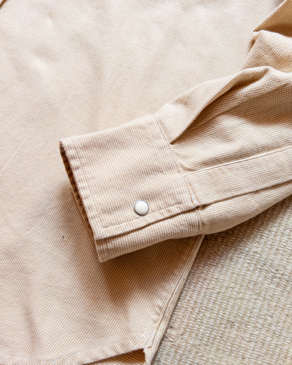 Vintage Tickweave Pearlsnap Shirt - Butterscotch