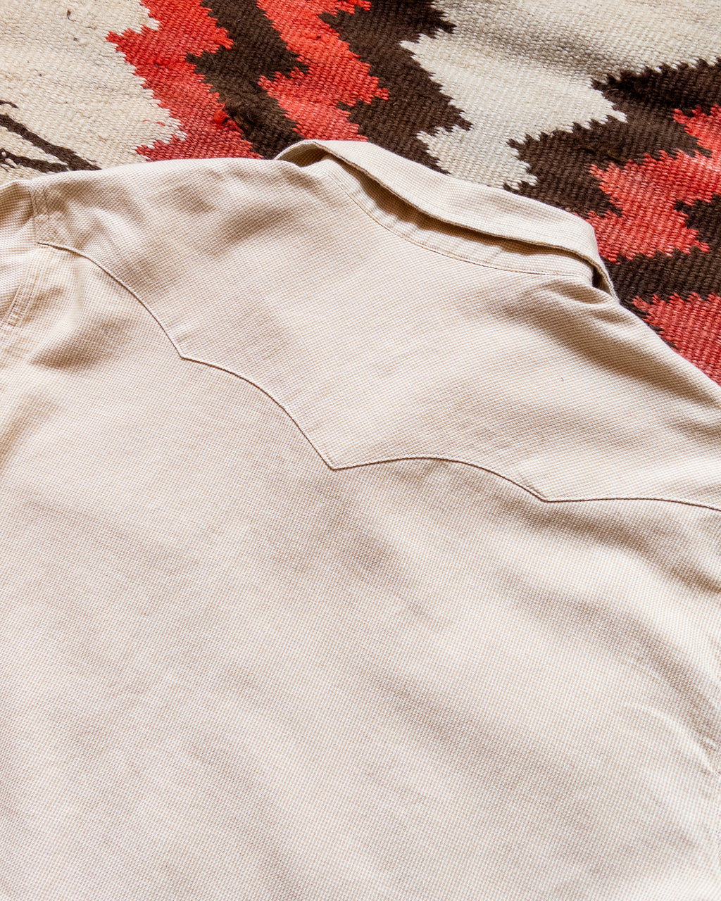 Vintage Tickweave Pearlsnap Shirt - Butterscotch