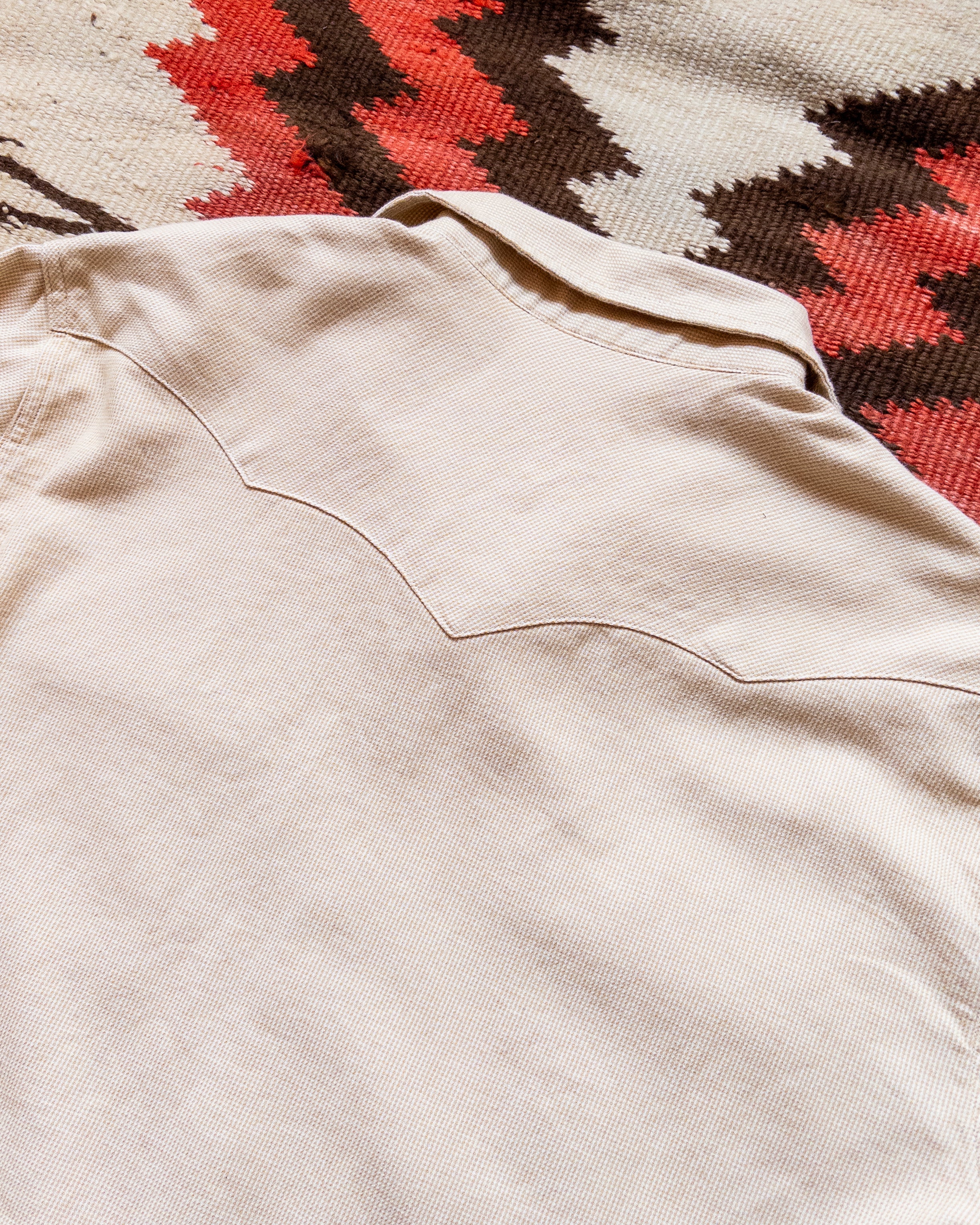 Vintage Tickweave Pearlsnap Shirt - Butterscotch