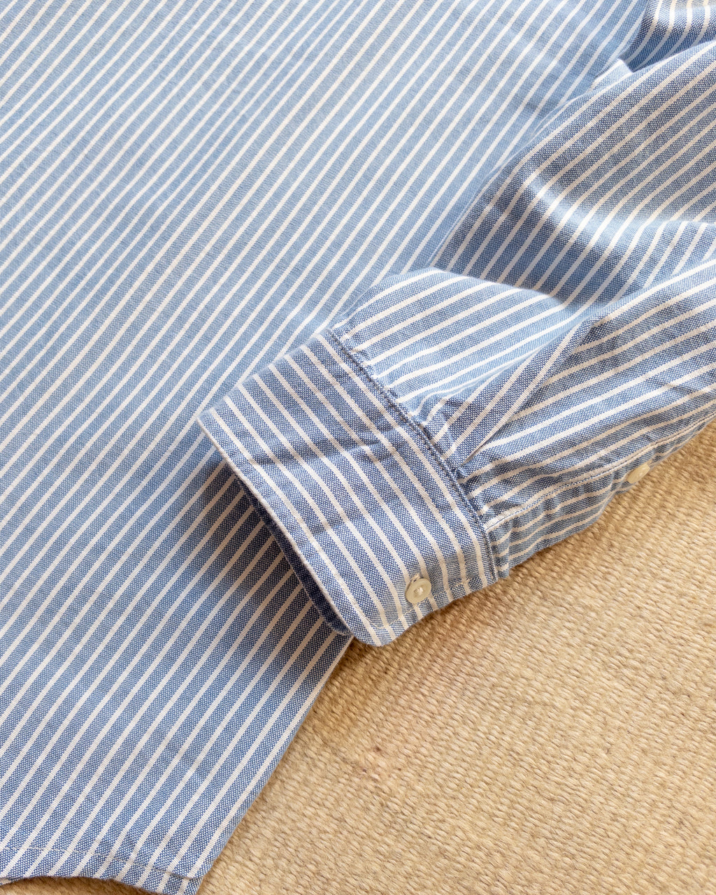 Oxford Cloth Button Down Popover - Blue and White Stripe