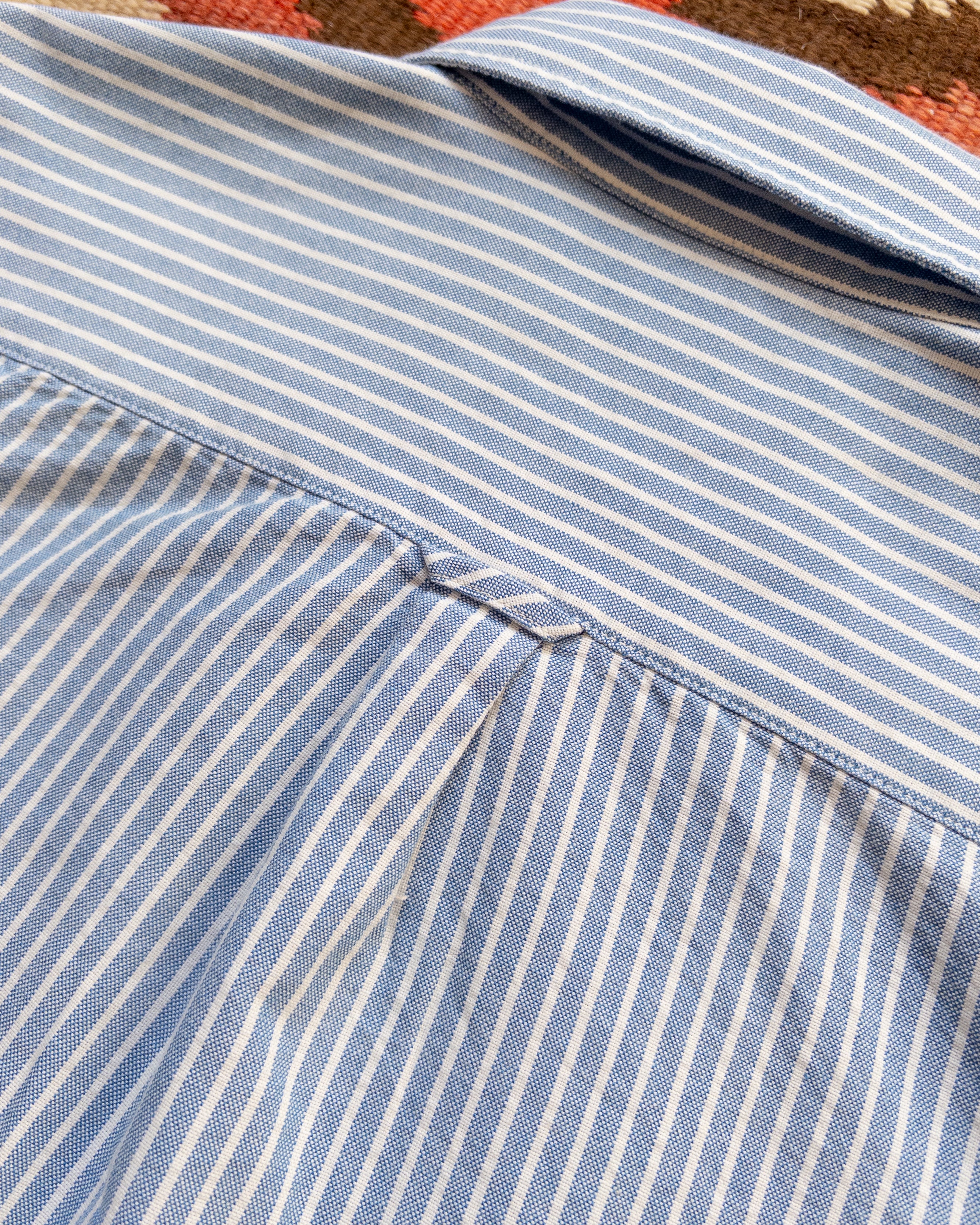 Oxford Cloth Button Down Popover - Blue and White Stripe