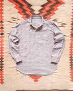 French Hickory Stripe Popover Button Down - Mauve