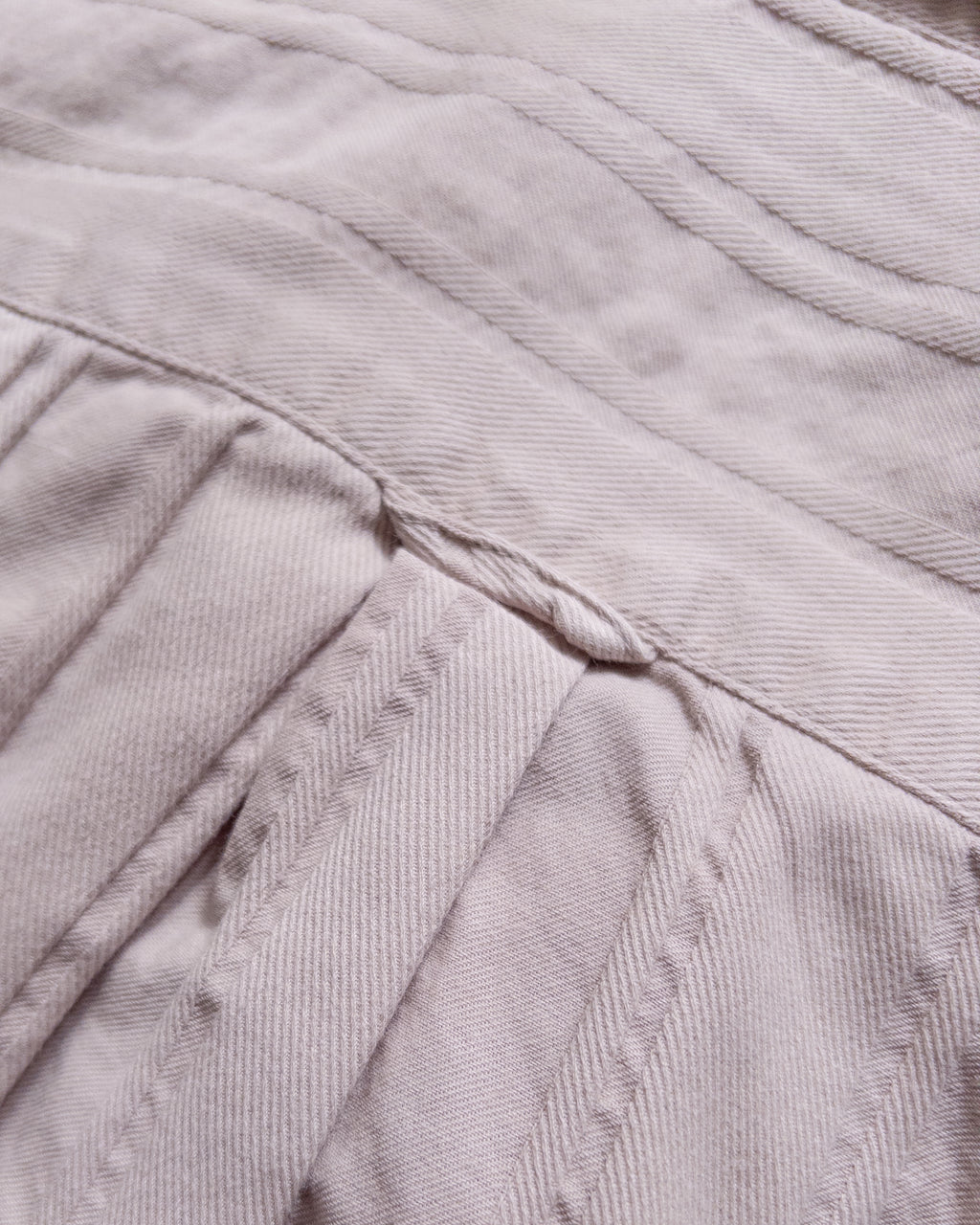 French Hickory Stripe Popover Button Down - Mauve