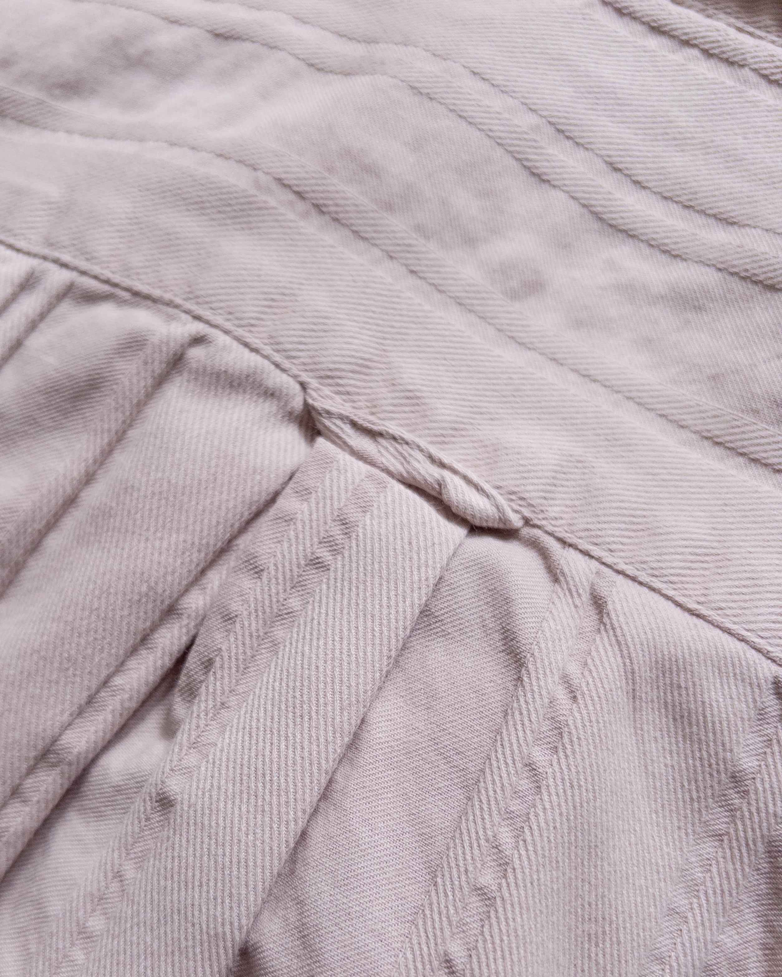 French Hickory Stripe Popover Button Down - Mauve