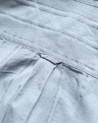 French Hickory Stripe Popover Button Down - Faded Bench Blue