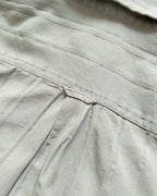 French Hickory Stripe Popover Button Down - Sage