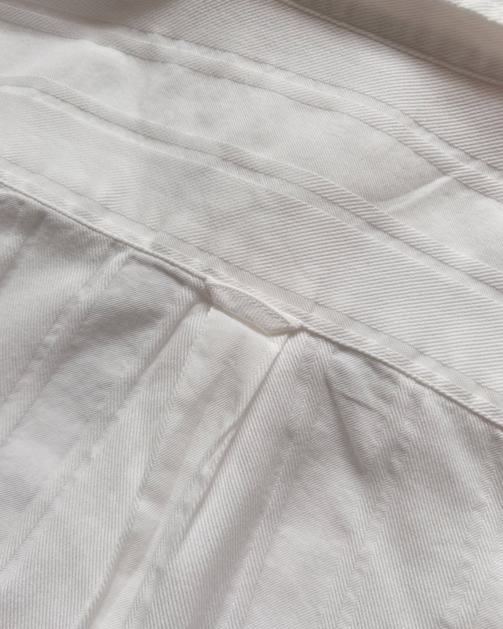French Hickory Stripe Popover Button Down - Unbleached