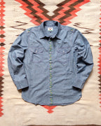 Embroidered Chambray Workshirt - Rinsed Indigo