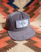 Corduroy Steerhead Hat - Faded Black