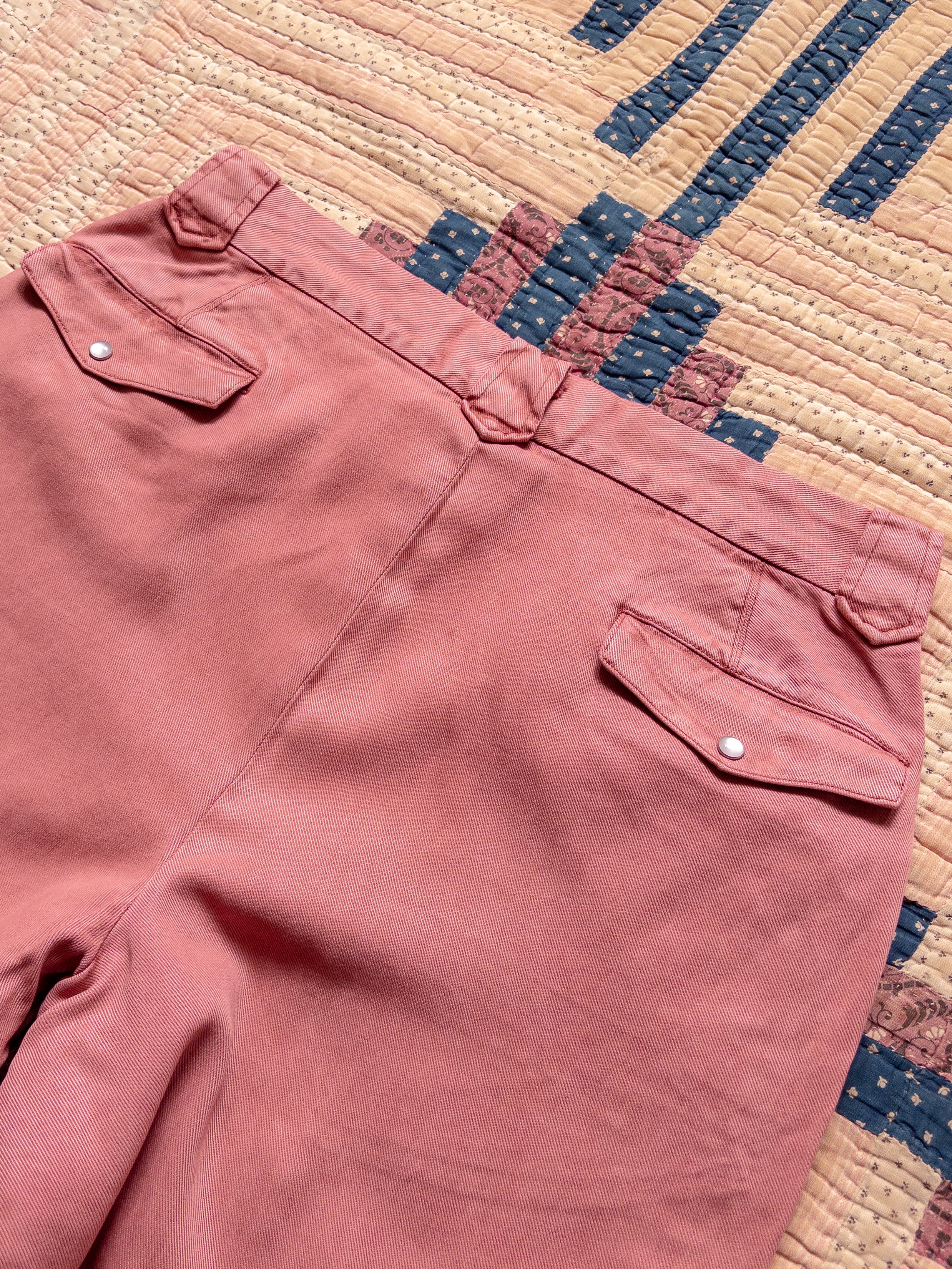 Tencel Gabardine Western Pant - Poppy Red