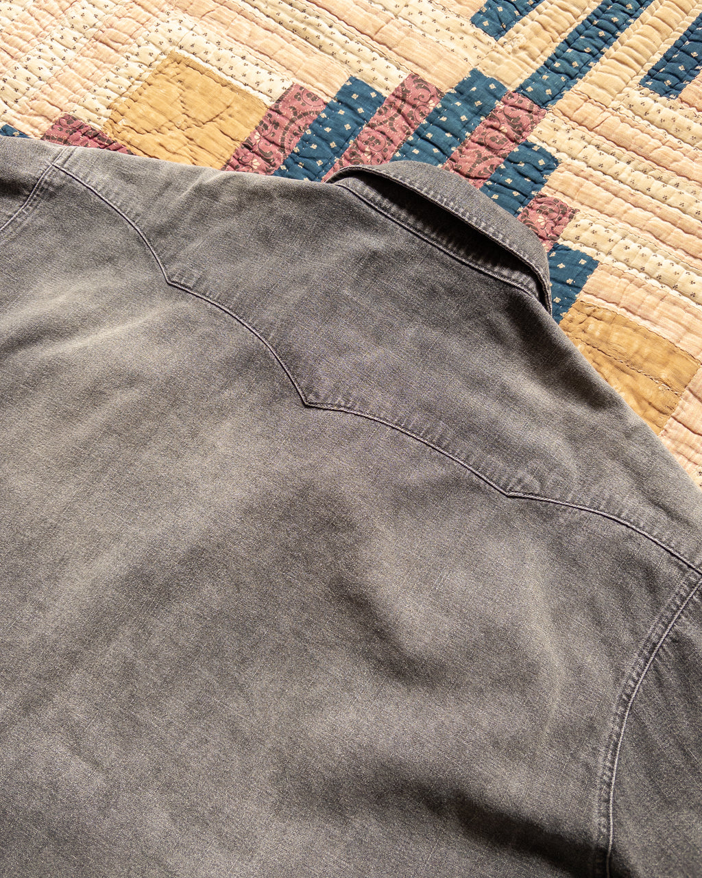 Denim Pearlsnap Shirt - Washed Black