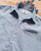 Cotton Canvas Pullover Shirt - Faded Bench Blue