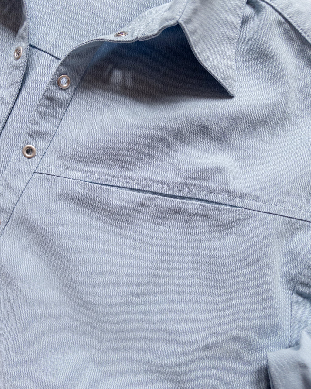 Cotton Canvas Pullover Shirt - Faded Bench Blue