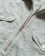 Aertex Half-Zip Shirt - Sage
