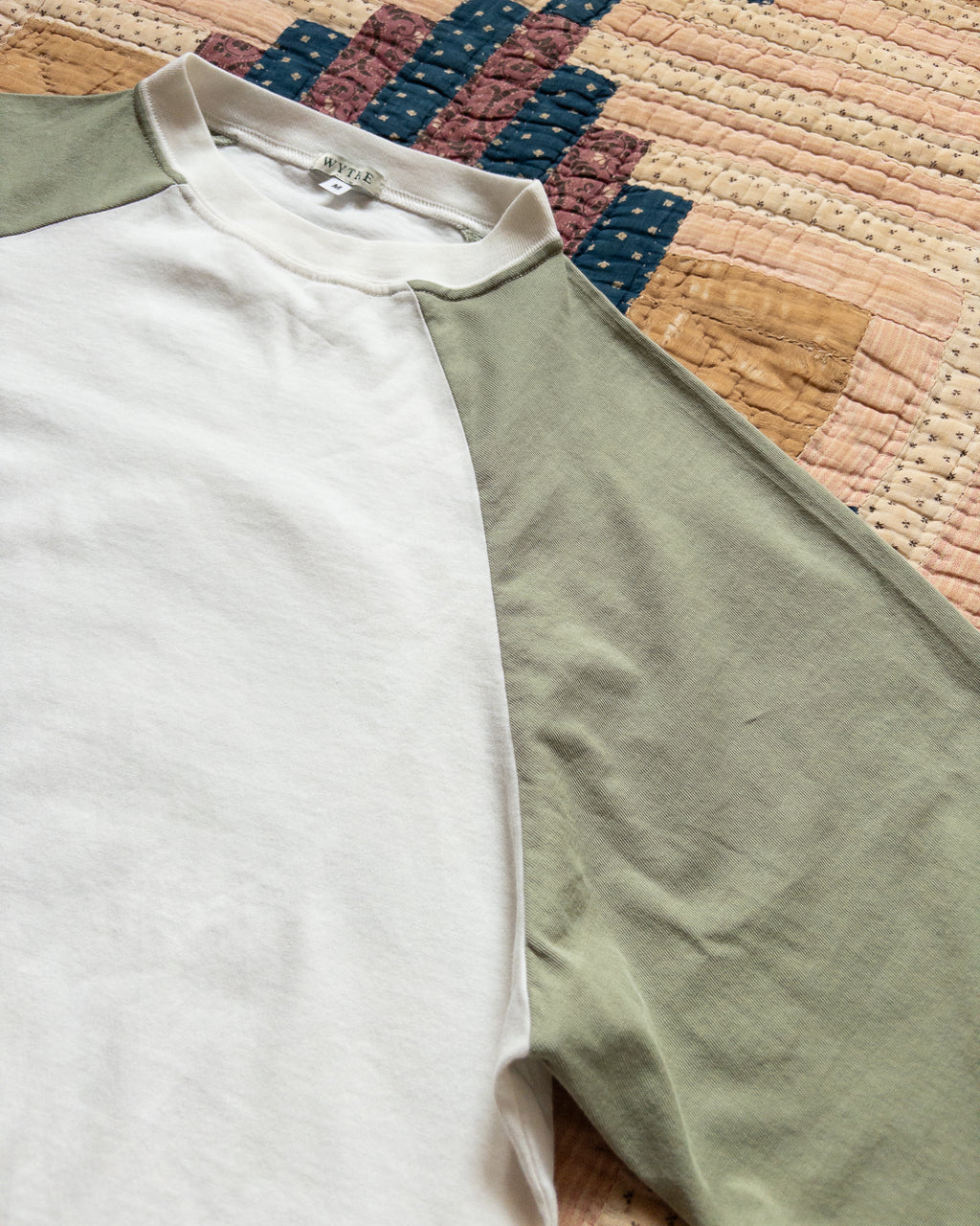 Long Sleeve Raglan T-Shirt - Faded Olive