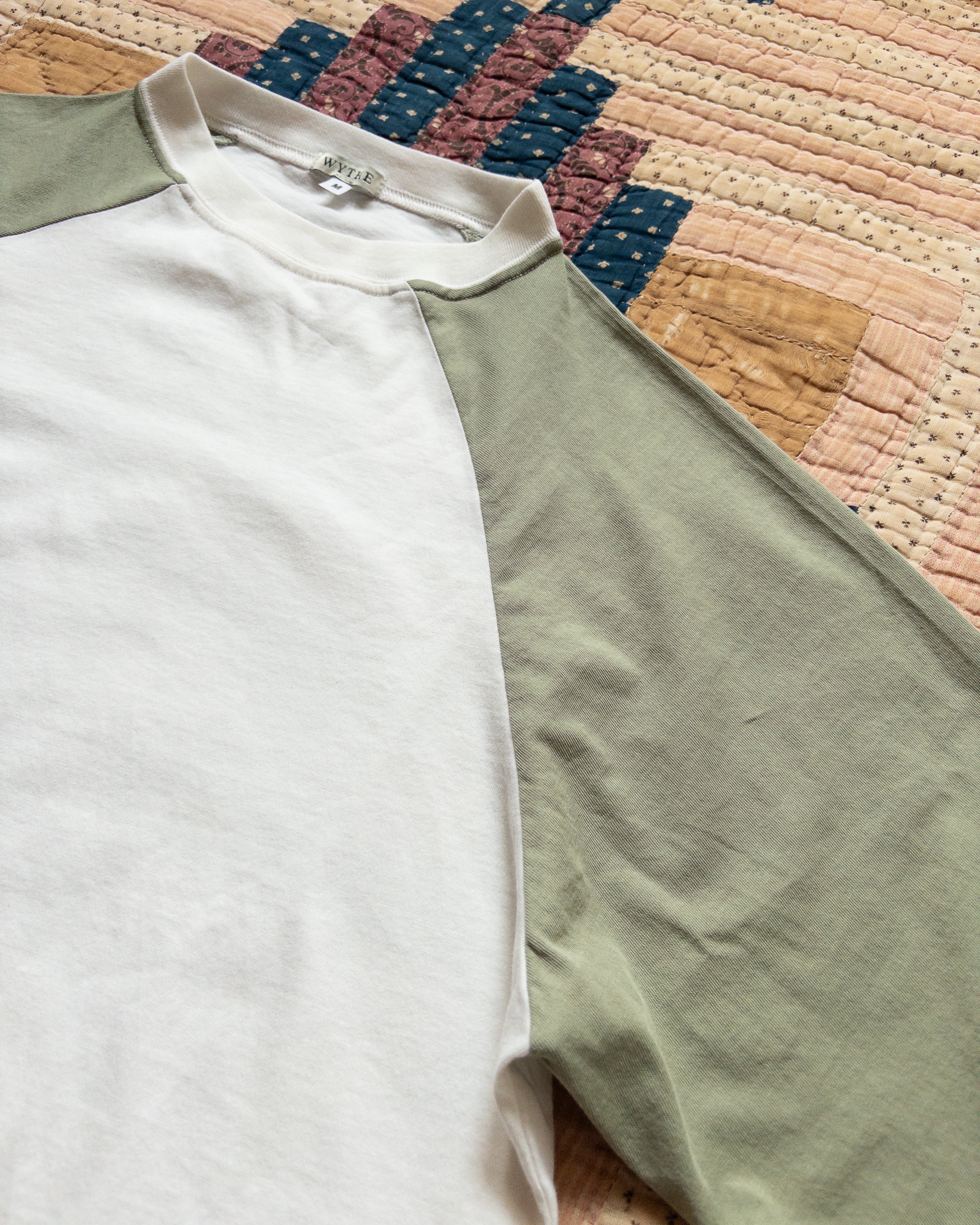 Long Sleeve Raglan T-Shirt - Faded Olive