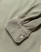 Garment Dyed Longsleeve Polo - Faded Olive